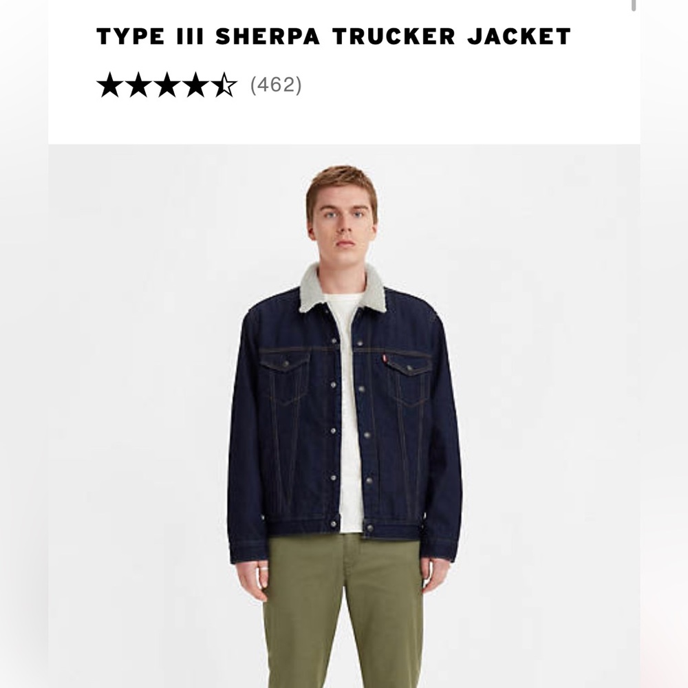 Mens Levi’s Sherpa Trucker Jacket NWT